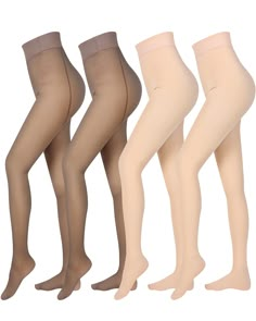 PRICES MAY VARY. What You Get: you will receive 4 pairs of fleece leggings, suitable for women, rich styles and colors for you to replace and choose, you can also share them with your partners Proper Size: fleece translucent tights are not too thick or tight, for regular models, we recommend for women height 5'1''-5'8'', weight 88-160 lbs, and plus size models height 5'1''-5'8'', weight 160-209 lbs, please choose according to the size chart, sizes not labeled [plus size] are regular.; Warm tip: our products due to fabric, cutting, measurement and other relations, there will be a little error in grams and size Fleeced Lined Pantyhose: our fleeced lined pantyhose is made of quality polyester and spandex, soft and comfortable, good elasticity, suitable for cool weather, cozy and breathable, k Skin Colored Leggings, Translucent Leggings, Translucent Tights, Compression Pantyhose, Fleece Lined Tights, Lined Tights, Light Grey Leggings, Leggings Winter, Closet Planning