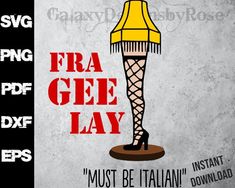 a poster with the words fra gee lay on it