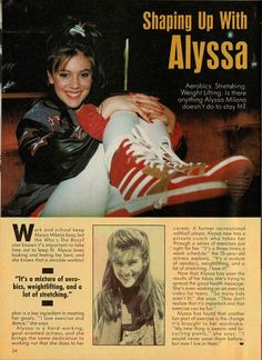 an advertisement for alyssa shoes from the 1990s