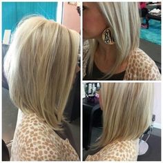 30 Simple and Easy Hairstyles for Straight Hair - Pretty Designs Angled Bob Hairstyles, Long Bob Haircuts, Lob Hairstyle, Lob Haircut, Shoulder Length Hair Cuts, Long Bob Hairstyles, Long Bob, Shoulder Length Hair