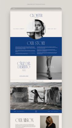 the website design for christiane