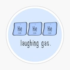 an image of laughing gas sticker