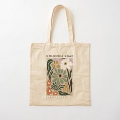 100% cotton reusable shopping carry bag with digital print on one side. Columbia Road Flower Market Columbia Road Flower Market, Columbia Road, Market Tote Bag, Flowers Design, Market Tote, Cotton Tote Bag, Flower Market, Carry Bag, Carry On Bag