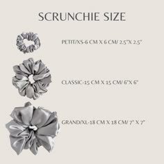 Scrunchie Size Chart Diy, Scrunchie Sizes, Satin Hair Accessories, Satin Accessories, Breakage Hair, Hair Bands Diy, Will You Be My Bridesmaid Gifts