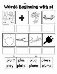 worksheet for beginning with phonics to help students learn how to read