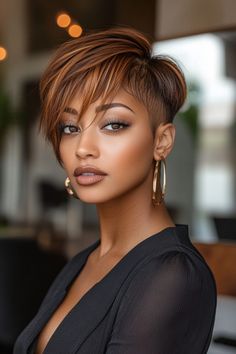 Power Haircut Women, Pixie Hairstyles For Black Women, Fall Nail Color Ideas, Short Pixie Hairstyles, Fall Nail Color, Feel Like A Princess, Tapered Natural Hair, Nail Color Ideas, Natural Hair Short Cuts