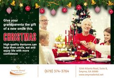 Wondering what to get your #grandparents for Christmas? 🎁 A high-quality #denture can improve comfort and stability for eating, laughing and everything in between. Look at our options at http://www.smyrnadental.net/ #dentures #smyrna #GA #smyrnadental Dental Phobia, Denture Implants, Best Dentist, Dentures, Healthy Smile, Dental Services