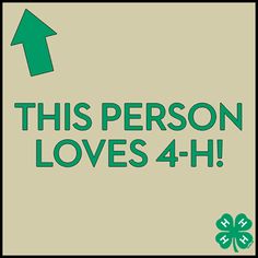 this person loves 4 - h st patrick's day sign with an arrow pointing to the right