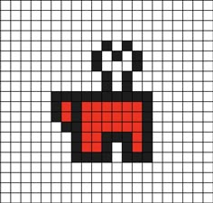 A small-ish pixel art template of the red imposter (dead), split in half with half a bone sticking out on the top. Among Us Pixel Art, Easy Pixel Art Ideas, Small Pixel Art Ideas, Red Pixel Art, Pixel Drawing Ideas, Mini Pixel Art, Pixel Art Mini, Pixlr Art, Small Pixel Art