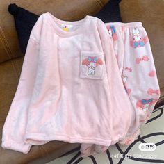 My Melody Pyjamas, Sanrio Sleepwear, My Melody Pajamas, My Melody Pjs, Sanrio Pjs, Sanrio Pajamas, Kawaii Pjs, Sanrio Clothes, Looks Rihanna