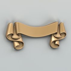 an image of a gold ribbon on a gray background