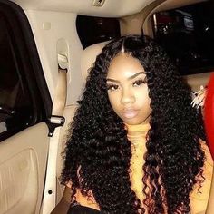 Pinterest: @ prettiiegorgeous ♥ Curly Weave, Weave Styles, Sew Ins, Hairstyle Inspiration, Beautiful Curls, Hair Laid, Graduation Photos, Deep Wave, Long Curly Hair