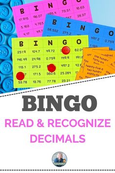 an image of a book cover with the words bingo read and recognize