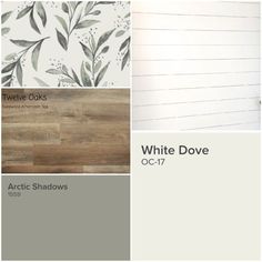 the white dove color scheme is shown in three different shades, including gray and white