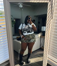 Big Jam Concert Outfits, Huston Trip Outfits, Brunch Outfit Black Woman Sneakers, Monster Jam Mom Outfit, Winter Concert Outfits Black Women, Cheetah Skirt Outfit Black Women, Rap Concert Outfit Ideas Plus Size, All Black Plus Size Outfit For Party, Fall Day Party Outfit Black Women