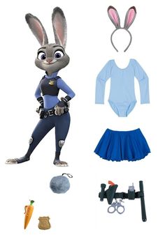 an image of a rabbit costume and accessories