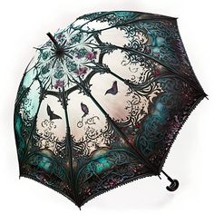 Rain Umbrella Aesthetic, Gothic Parasol, Umbrella Aesthetic, Gothic Umbrella, Umbrella Drawing, Best Magnesium, Guitar Images, Umbrella Decorations, Oversized Hat