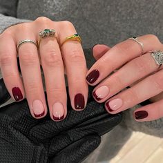 31 Simple Trending Autumn Nail Designs 13 Square Oval Nails, Old Money Nails, Money Nails, Nail Types, Short Gel Nails, Short Almond, Short Square Nails