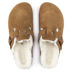 Boston Suede Leather Mink | shop online at BIRKENSTOCK Boston Shearling Birkenstock, Boston Shearling, Birkenstock Boston Shearling, Capsule Closet, Birkenstock Women, Snowboarding Gear, Boston Clog, Birkenstock Boston Clog, Birkenstock Boston