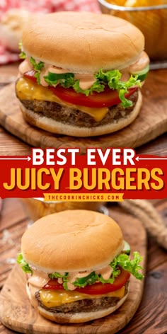 No one beats a Best Ever Juicy Burger! This easy to make burger recipe is a perfect easy labor day party food that everyone will surely love. Using only few simple ingredients and you are good to go. A perfect crust on the outside and tender juicy on the inside, this packed with flavor burger recipe is also best for summer grilling idea for dinner. Juicy Lucy Burger Recipe Grilling, Moist Burgers On The Grill, Juicy Burgers On The Grill, Juicy Cheeseburger Recipe, Best Burger Recipe Grill, Juicy Hamburgers On The Grill, Best Grilled Burger Recipe, Burger Recipes Stove Top, Grill Hamburger Recipes