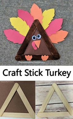 this is an easy turkey craft for kids to make