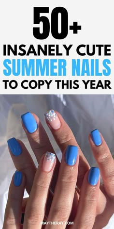 Gel Nails Pastel, Short Gel Nail Designs, Most Beautiful Nails, Nail Polish Colors Summer, Silver Nail Designs, Cute Summer Nail Designs, 2023 Nail, Opi Nail Colors, Summer Nail Polish