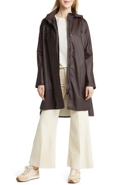 Ilse Jacobsen Rain Slicker | Nordstrom Outdoor Long Coat Raincoat For Fall, Long Raincoat For Fall Outdoor Use, Outdoor Long Raincoat For Fall, Fall Outdoor Long Raincoat, Hooded Raincoat With Button Closure For Fall, Oversized Weatherproof Raincoat For Fall, Oversized Weatherproof Fall Raincoat, Fall Travel Raincoat With Storm Flap, Fall Raincoat With Button Closure For Rainy Weather