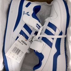 Brand New With Tags, Mens 7/ Womens 8.5 Adidas Forum Low Royal Blue, Adidas Gazelle Grey, Pink And White Adidas, Adidas Gazelle Women, Royal Blue Sneakers, Adidas Nite Jogger, Adidas Forum Low, Adidas Pharrell Williams, Adidas Shoes Originals