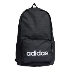 adidas Classic Attitude Backpack 'Black' IJ5639 Sporty Adidas Bag With Logo, Adidas Streetwear Bag With Logo, Adidas Sports Bags With Logo, Functional Adidas Logo Bag For Streetwear, Adidas Logo Nylon Bags For Outdoor Activities, Adidas Logo Nylon Bag For Streetwear, Sporty Adidas Logo Bag For Everyday Use, Functional Everyday Adidas Logo Bag, Functional Adidas Logo Bag