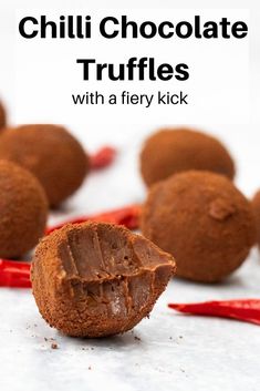 chocolate truffles with a fiery kick