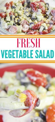 this fresh vegetable salad is so good and it's ready to be eaten