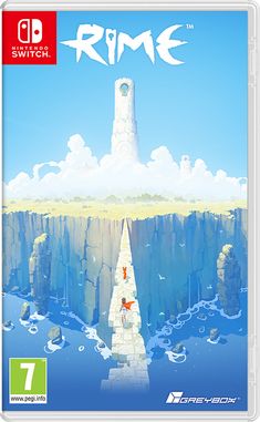 the game cover for rime, with an image of a tower in the distance