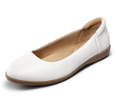 These versatile ballet flats feature a minimalist round toe, perfect for pairing with jeans, skirts, or dresses. With a cushioned insole and a padded back heel, they provide all-day comfort and stability on any terrain. From Dream Pairs. Ballet Flats, Fashion Shoes, Oxford, Loafers, Ballet, Heels, Dresses