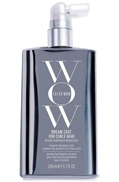 Meet the curl whisperer! Breakthrough, light-as-water spray air-dries to deliver the silky, glossy, perfectly defined,“crunch-free curls of your dreams! Wow Color Dreamcoat, Dreamcoat Wow Hair, Color Wow Curly Hair, Colour Wow Volume, Colour Wow Hair Products, Color Wow Dream Coat For Curly Hair, Curly Hair Spray, Moisture Mist, Matrix Biolage