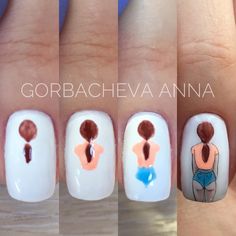 Uñas Types Of Nail Polish, Neon Nail Art, Nail Design Video, Bridal Nail Art, Nail Designs Tutorial, Cute Nail Art Designs