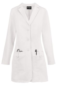 White Doctor Coat, Lab Coat Aesthetic, Lab Coat Design, Lab Outfit, Lab Coat Fashion, Women's Lab Coats, Spa Wear, Women's Lab Coat, Doctor Coat