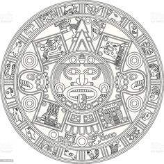 a circular design in black and white royalty photo