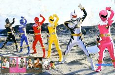 the power rangers are all dressed up in their costumes