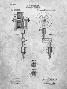 a drawing of an old fashioned machine