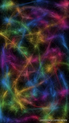 an abstract background with many colors and shapes