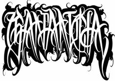 the word graffiti written in black ink