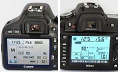 two cameras side by side with the words how to get track - sharp action photos