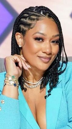 Summer Braid Styles 2024, Wedding Braids Black Women, Hairstyles For African Women, Crystal Renee, Cornrows Natural Hair, Bob Braids Hairstyles, Short Box Braids Hairstyles, Protective Hairstyles For Natural Hair, Feed In Braids Hairstyles