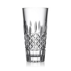 an empty glass on a white background