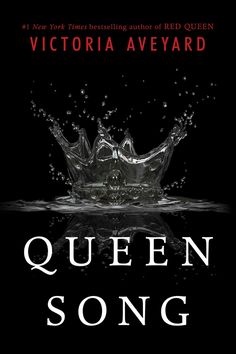 the cover of queen song, with water splashing out of it and an image of a crown on top