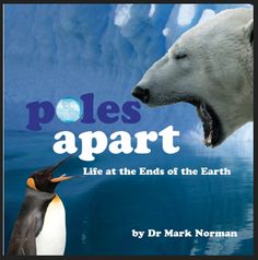 the book cover for poles apart with an image of a penguin and polar bear