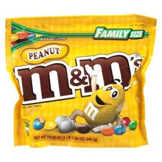 a bag of m & m's peanut and m's candy