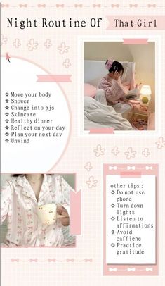 Things To Do Before New Years Eve, Night Routines, Selfcare Routine, Selfcare Tips, School Routine For Teens, Morning Routine School, Beauty Journal