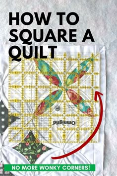 how to square a quilt with no more work corners