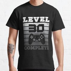 Standard fit with double-needle hems for durability. Solid colors are 100% preshrunk cotton, heather colors are cotton blend. Range of colors available, with the option to print on front or back. Size range S-3XL, suitable for men and women. Level 30 Unlocked Shirt Video Gamer 30th Birthday Gifts Tee T-Shirt 30th birthday man 30 years 1990 party men's gift This level 30 shirt makes a great birthday, christmas, or any other gift giving celebration for your family and friends who where born in 199 30th Birthday Man, 1990 Party, 30th Birthday Men, Birthday Man, Shirt Video, Video Gamer, 30th Birthday Gifts, 30 Years Old, Man Birthday